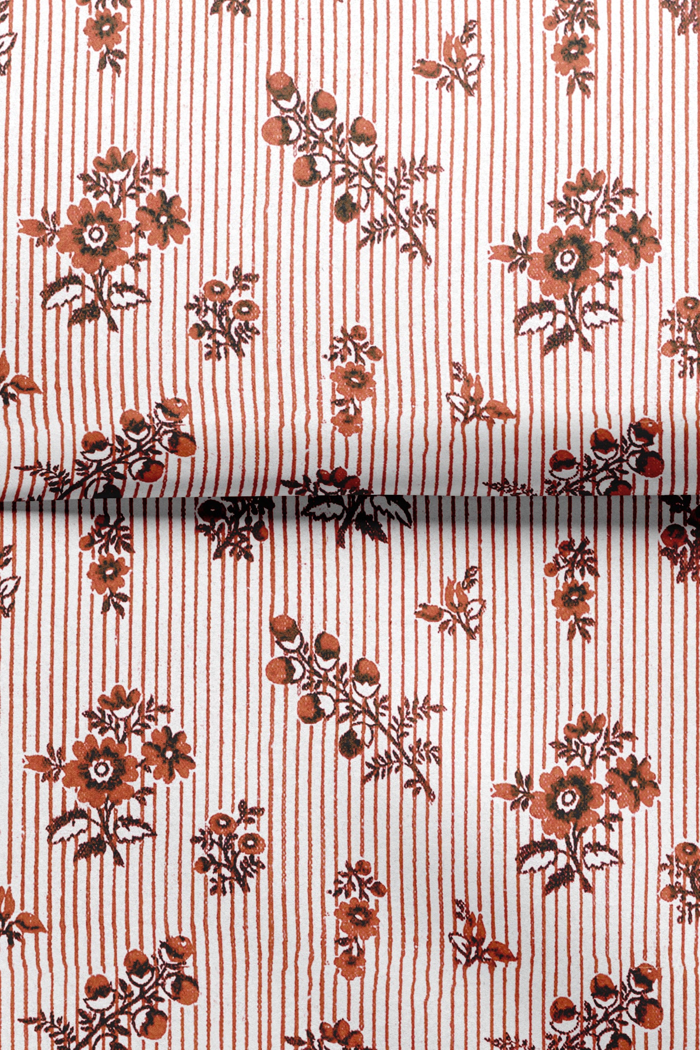 Petites Fleurs Stripe in Chestnut Paper Pack