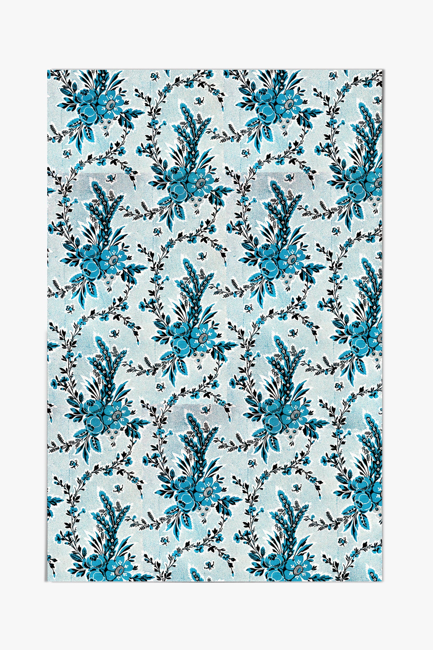 Field Bunches Toile in Cerulean Blue Paper Pack