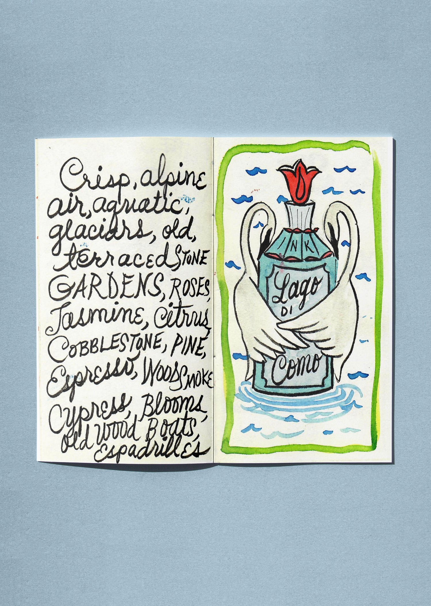 Scented Inks and Their Bottles