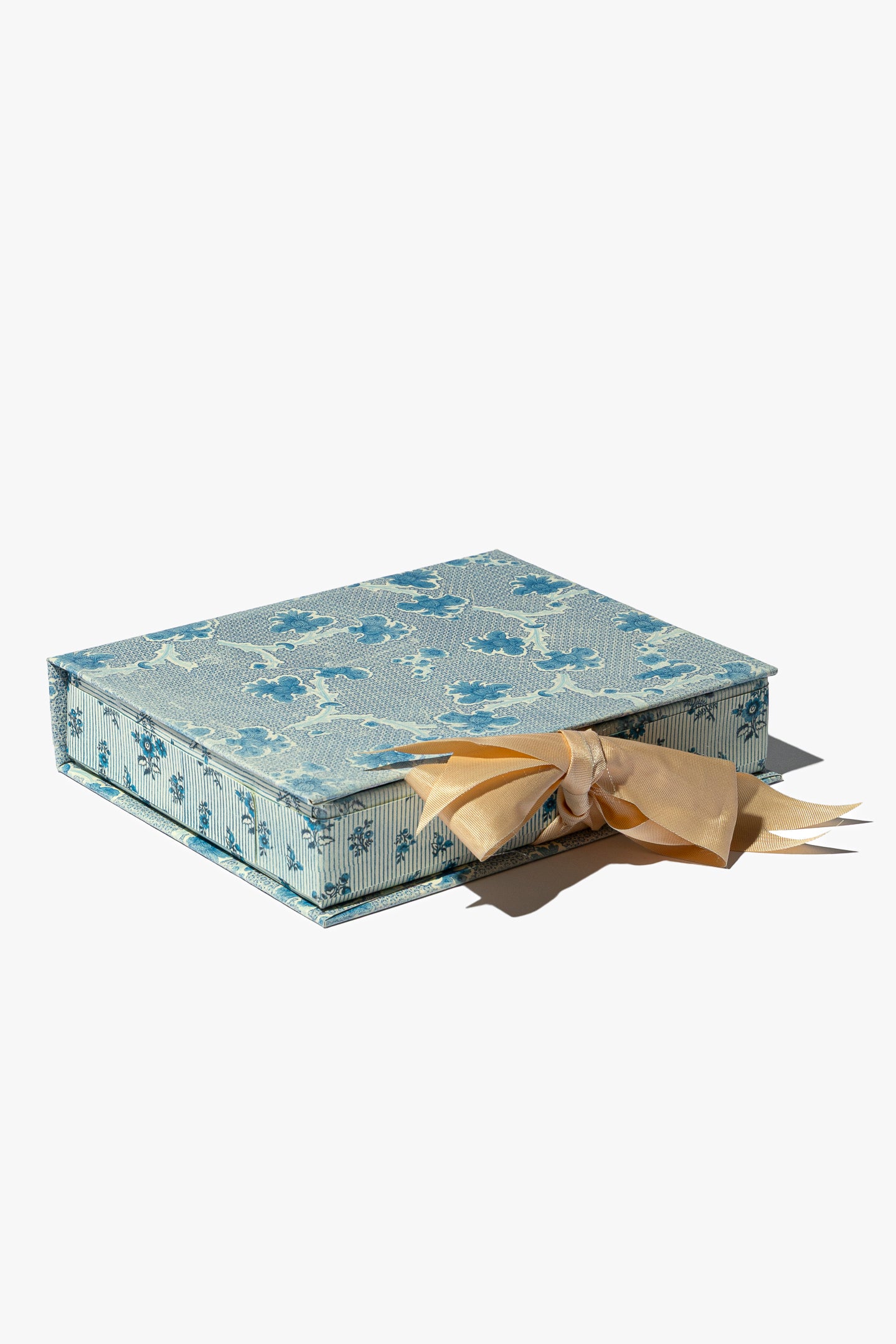 Mixed Blue Patterns Keepsake Box