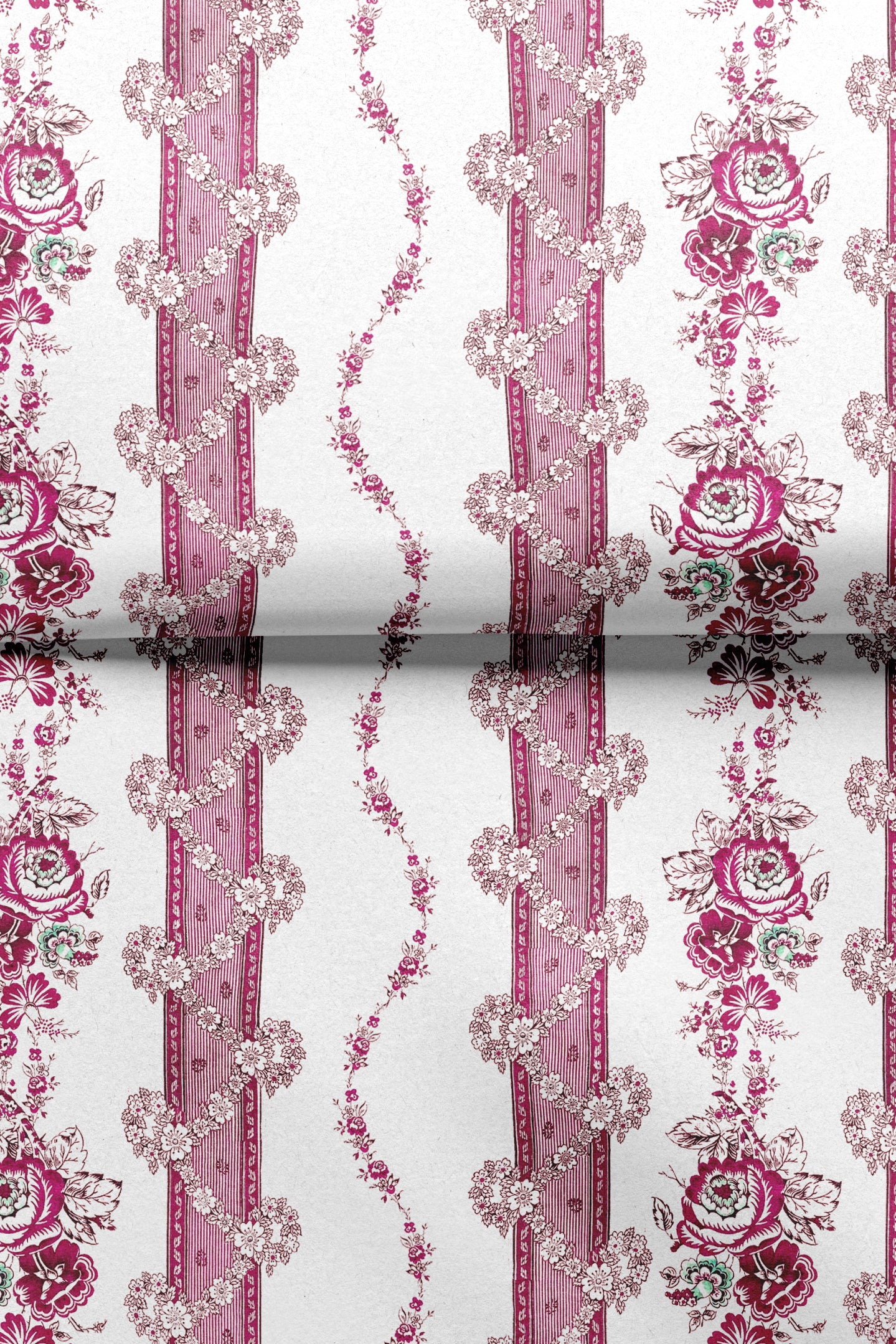 Indienne Stripe in Raspberry Paper Pack