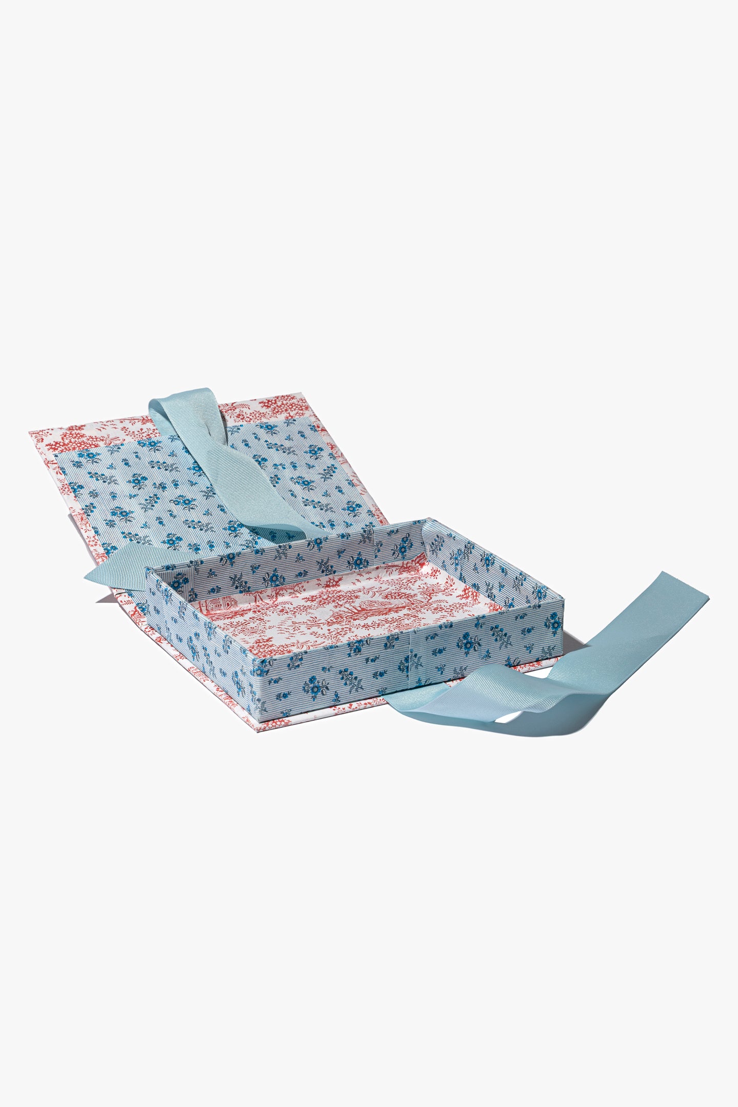 Toile and Petites Fleurs Keepsake Box