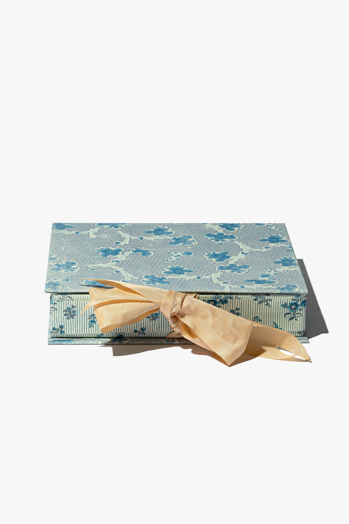 Mixed Blue Patterns Keepsake Box