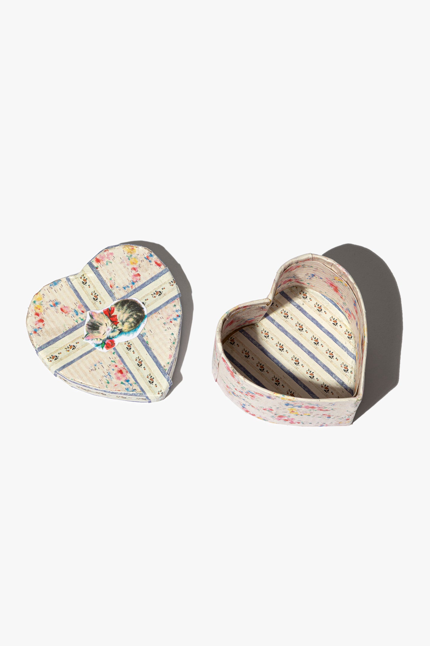 Small Kitten Heart Keepsake Box