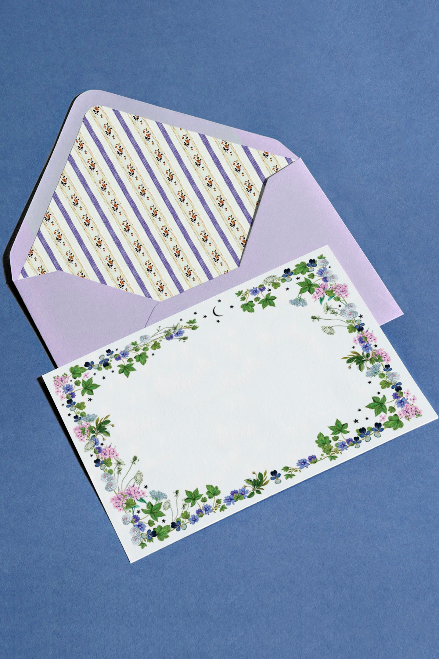 Starlit Geranium Stationery Set