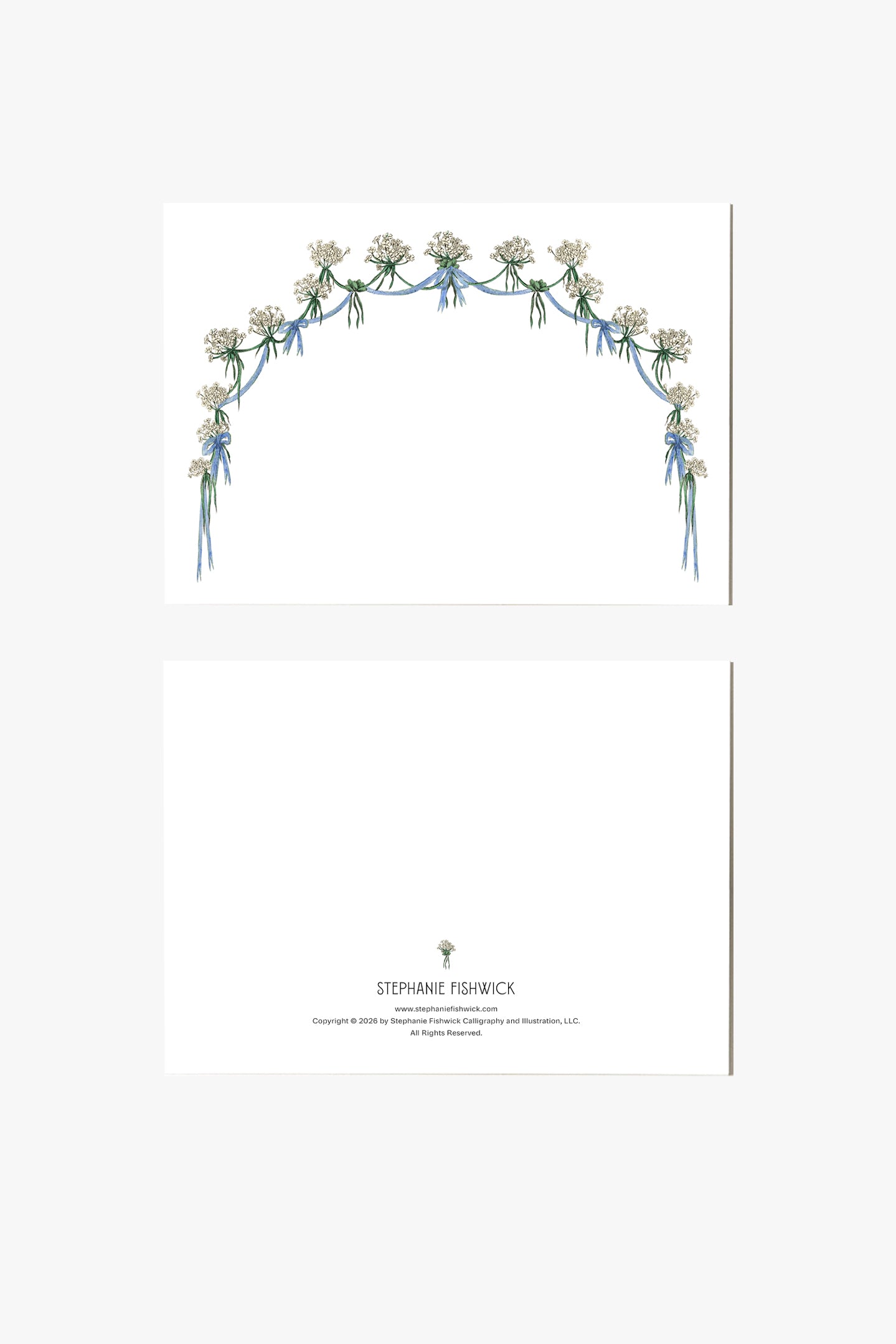 Hydrangea Arbor Stationery Set