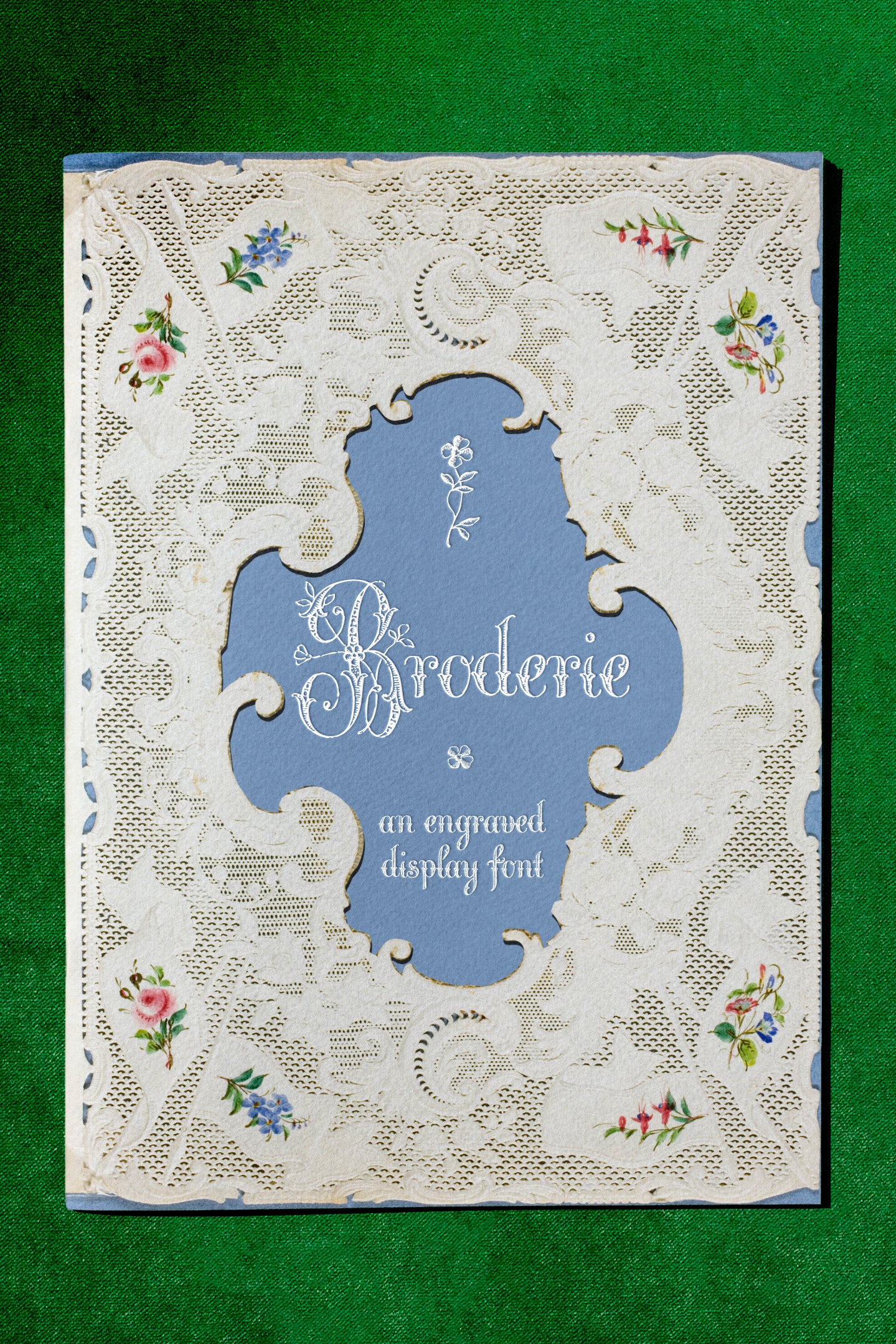 Broderie Display: An Engraved Font