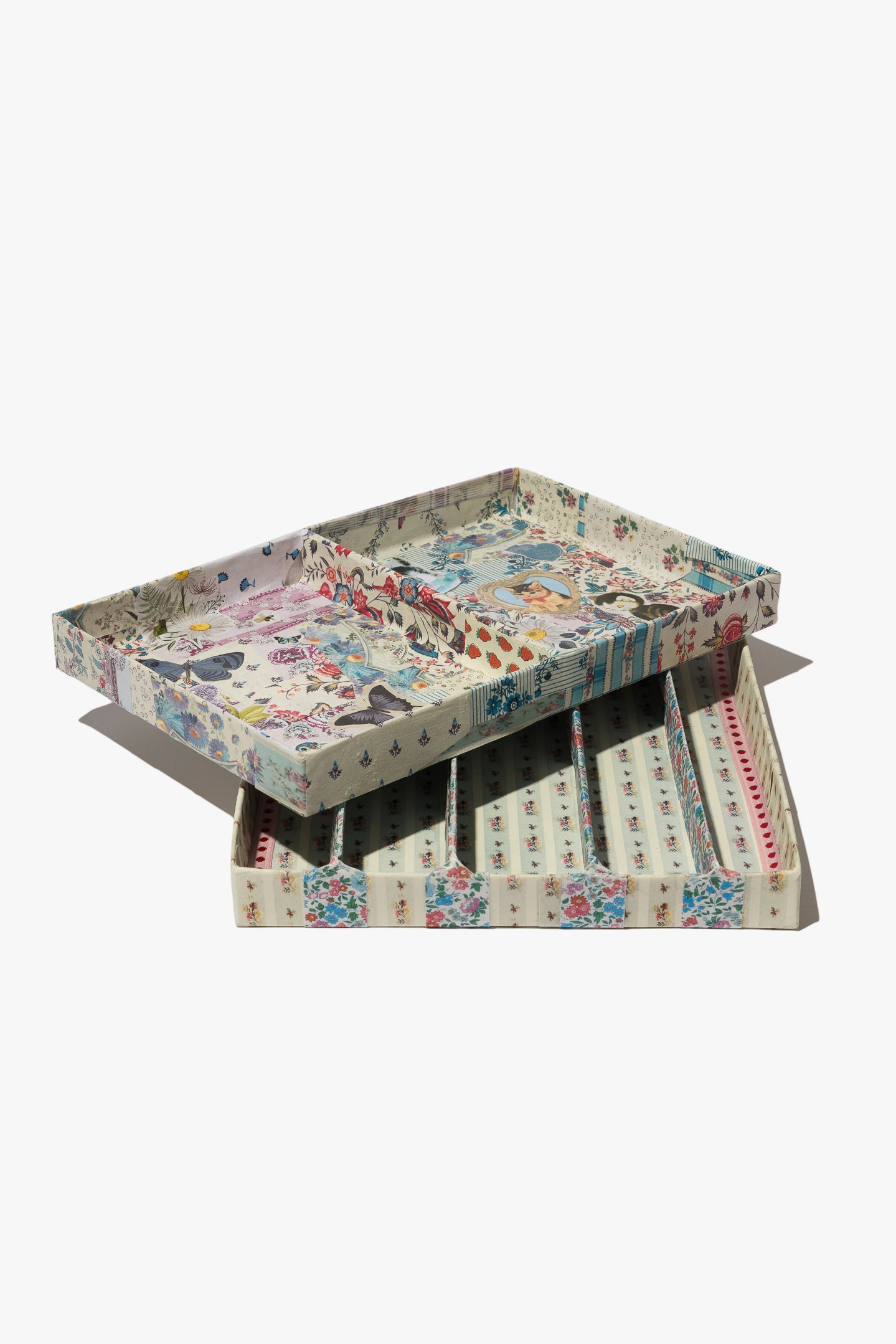 Victorian-Inspired Decoupage Special Tray Set