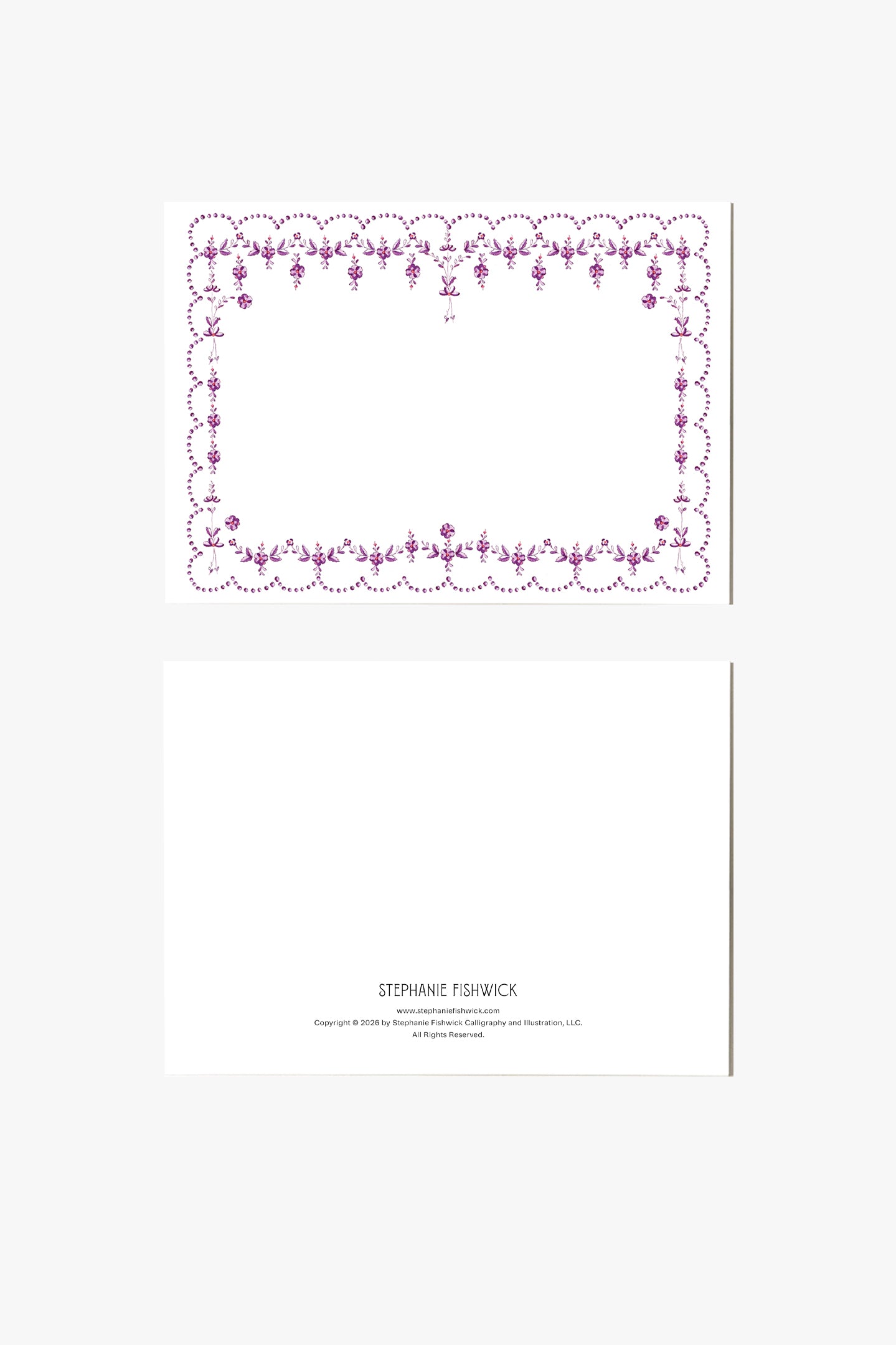 Lavender Regency Stationery Set