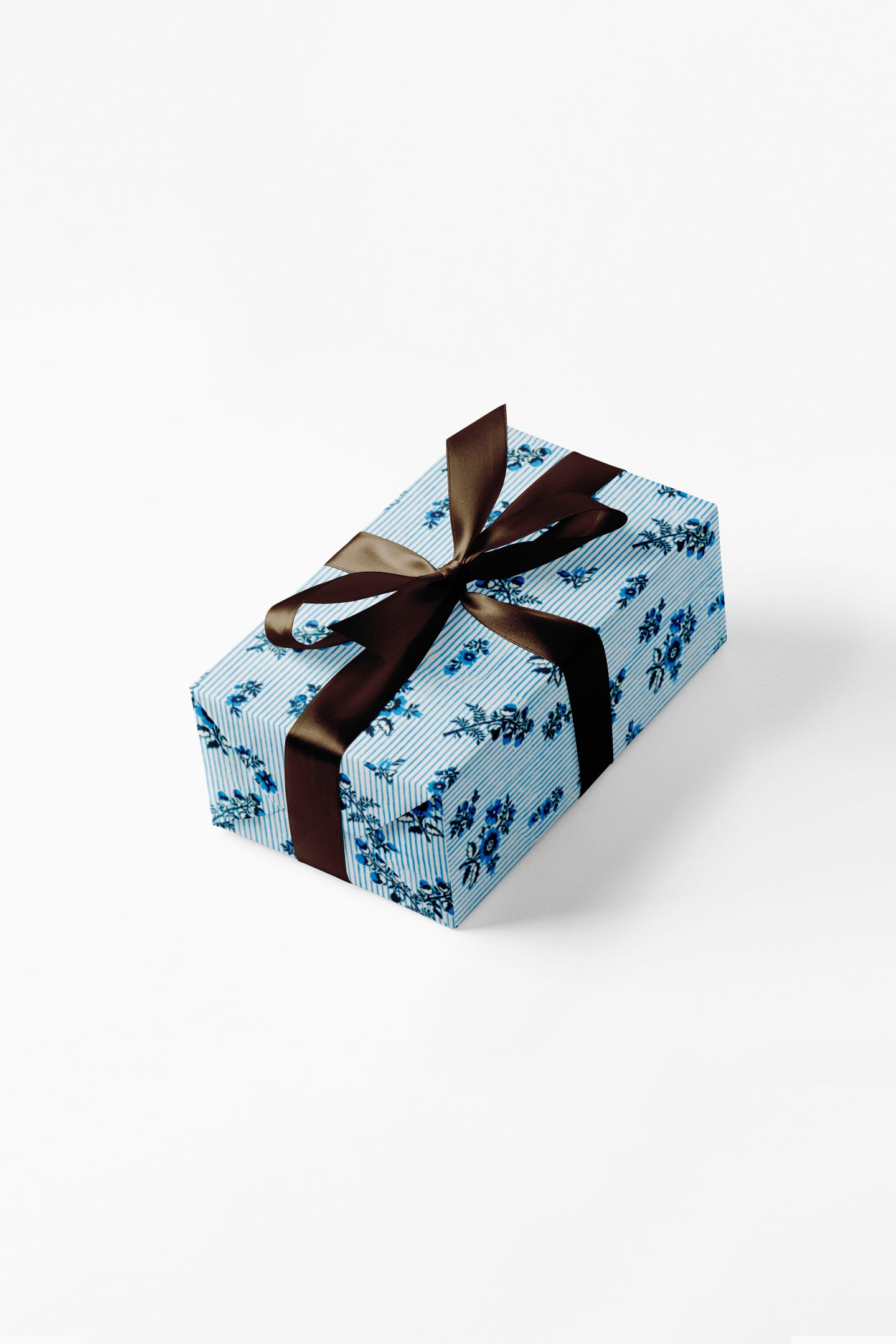 Petites Fleurs Stripe in Bright Blue Paper Pack